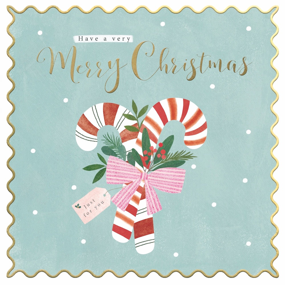 CMRI - Candy Cane - 10 Charity Christmas Cards Pack