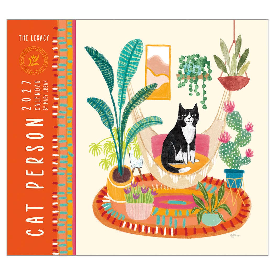 2027 Cat Person - Deluxe Wall Calendar
