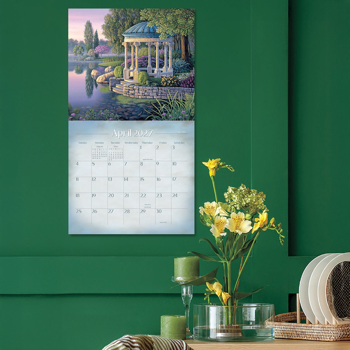 2027 Peace And Tranquility - Deluxe Wall Calendar by Mark Keathley