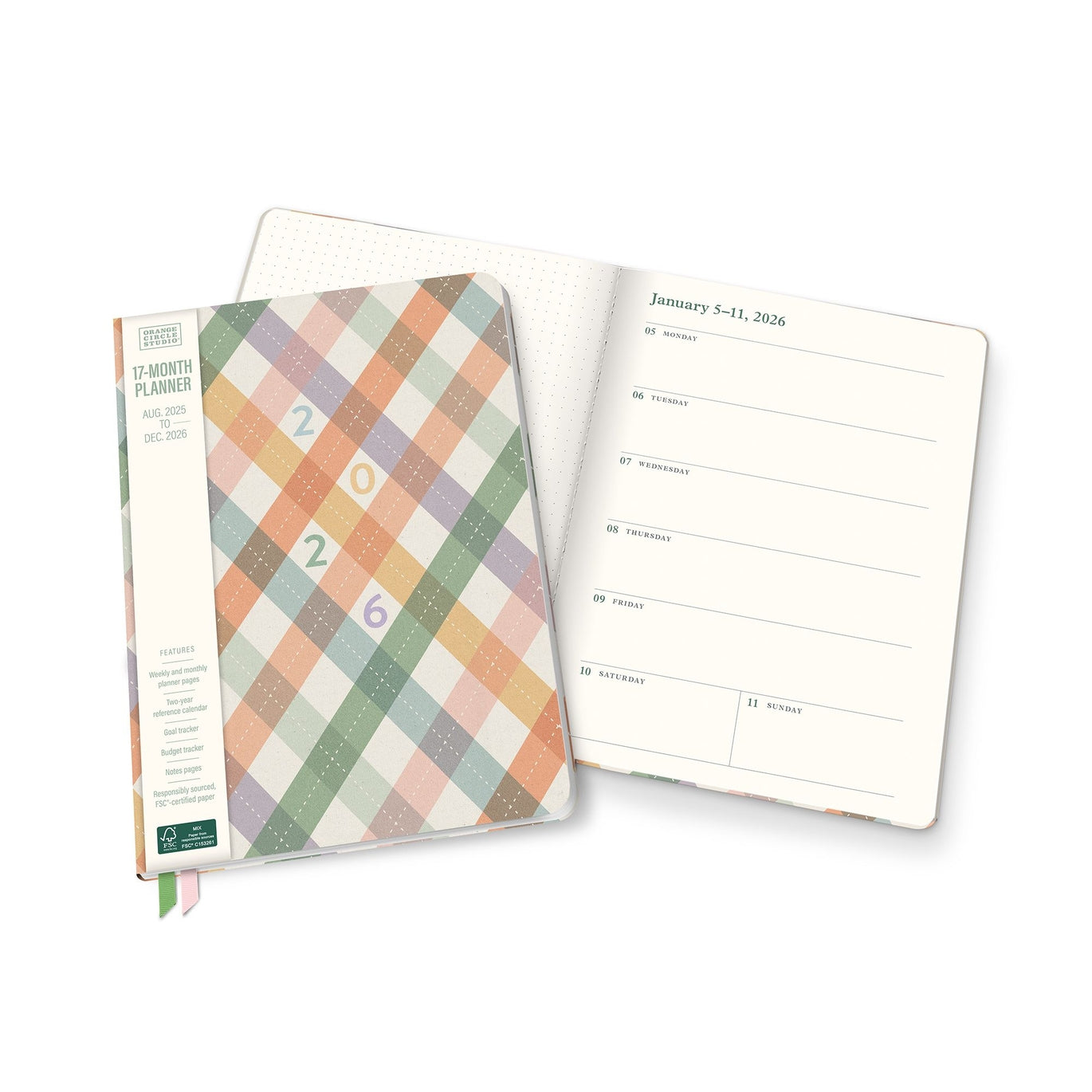 2026 As If Argyle (Clara) - 17-Month Monthly & Weekly Diary/Planner