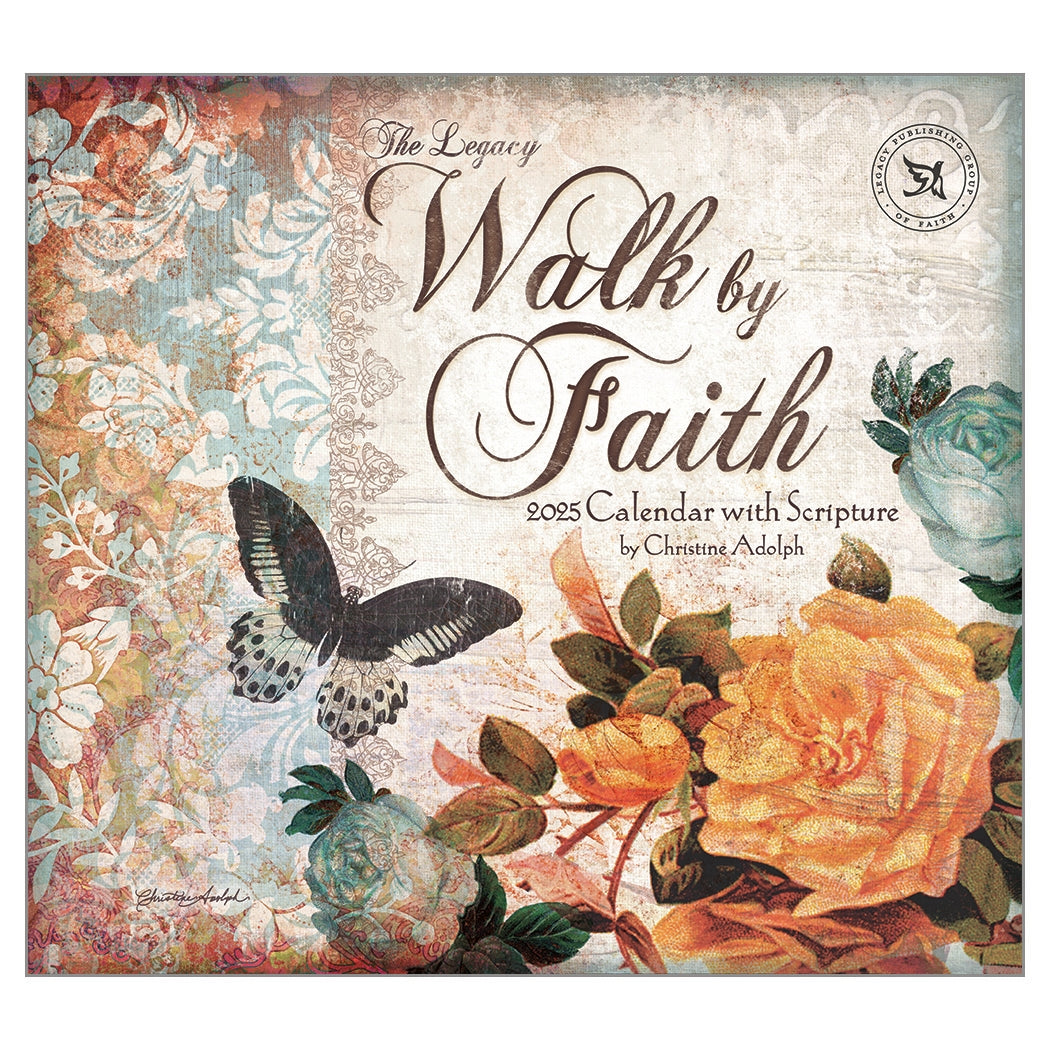 2025 Legacy Walk By Faith Scripture Deluxe Wall Calendar