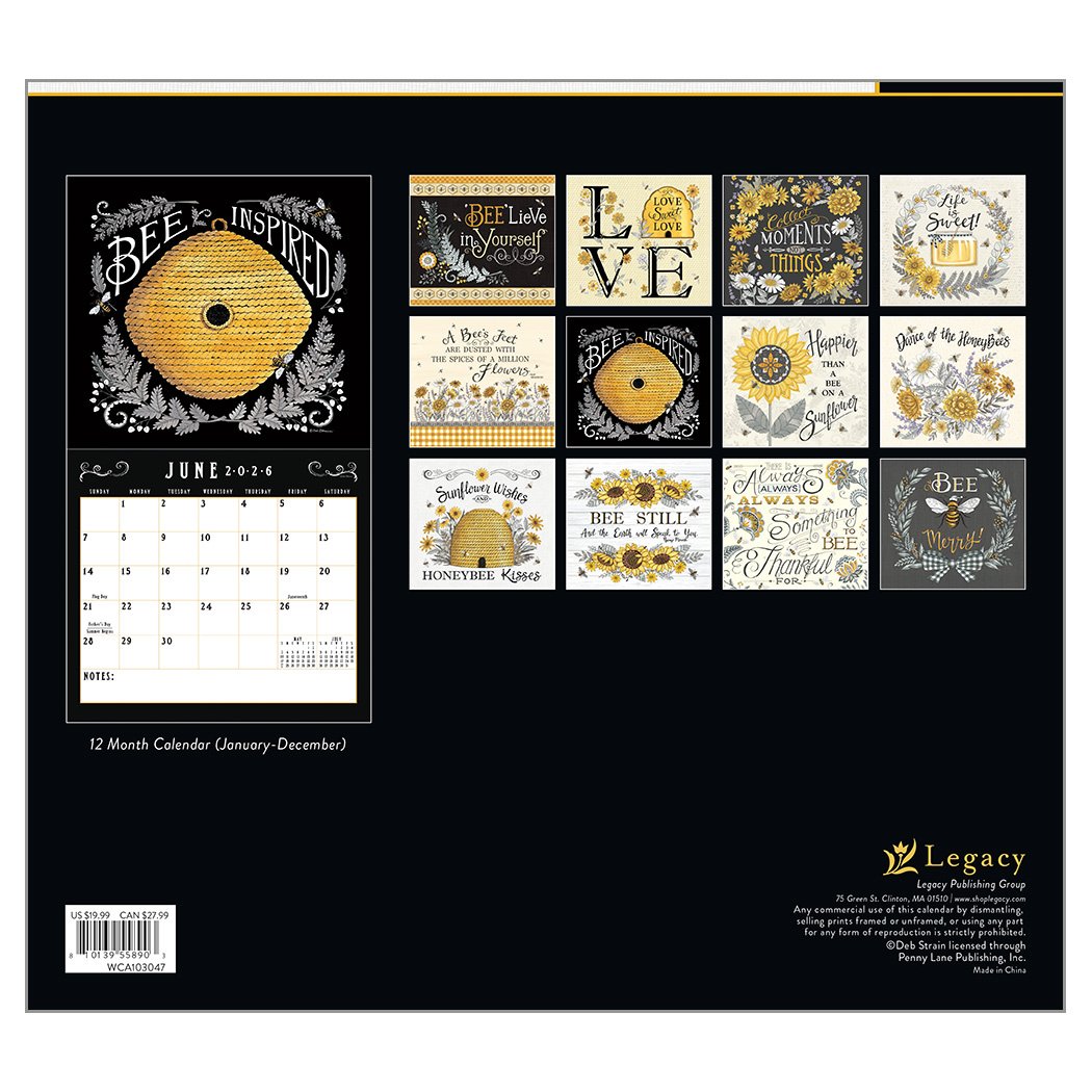 2026 Legacy Beeutiful Life - Deluxe Wall Calendar