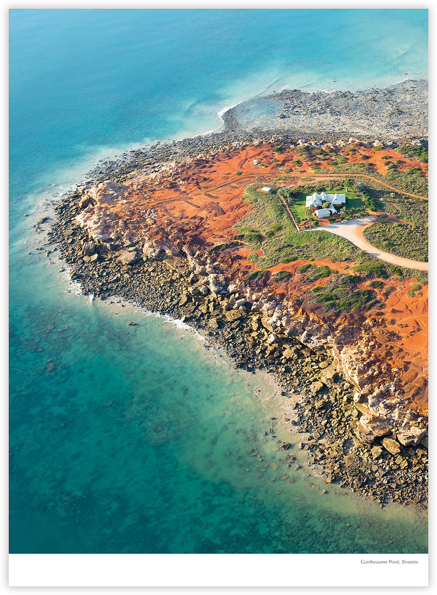Broome & Beyond 2027 calendar photograph: Aerial coastline at Gantheaume Point, Broome