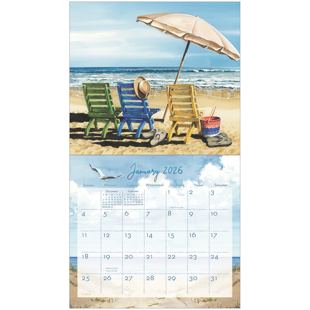 2026 Legacy By The Sea - Deluxe Wall Calendar