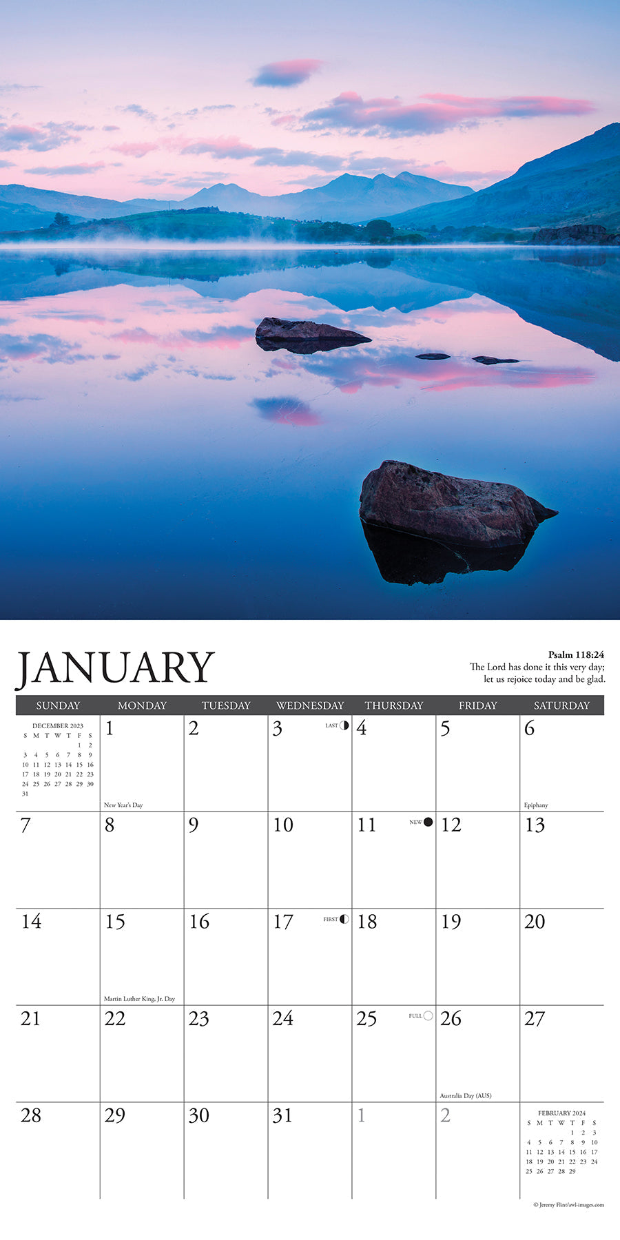 2024 Psalms (by Willow Creek) - Square Wall Calendar