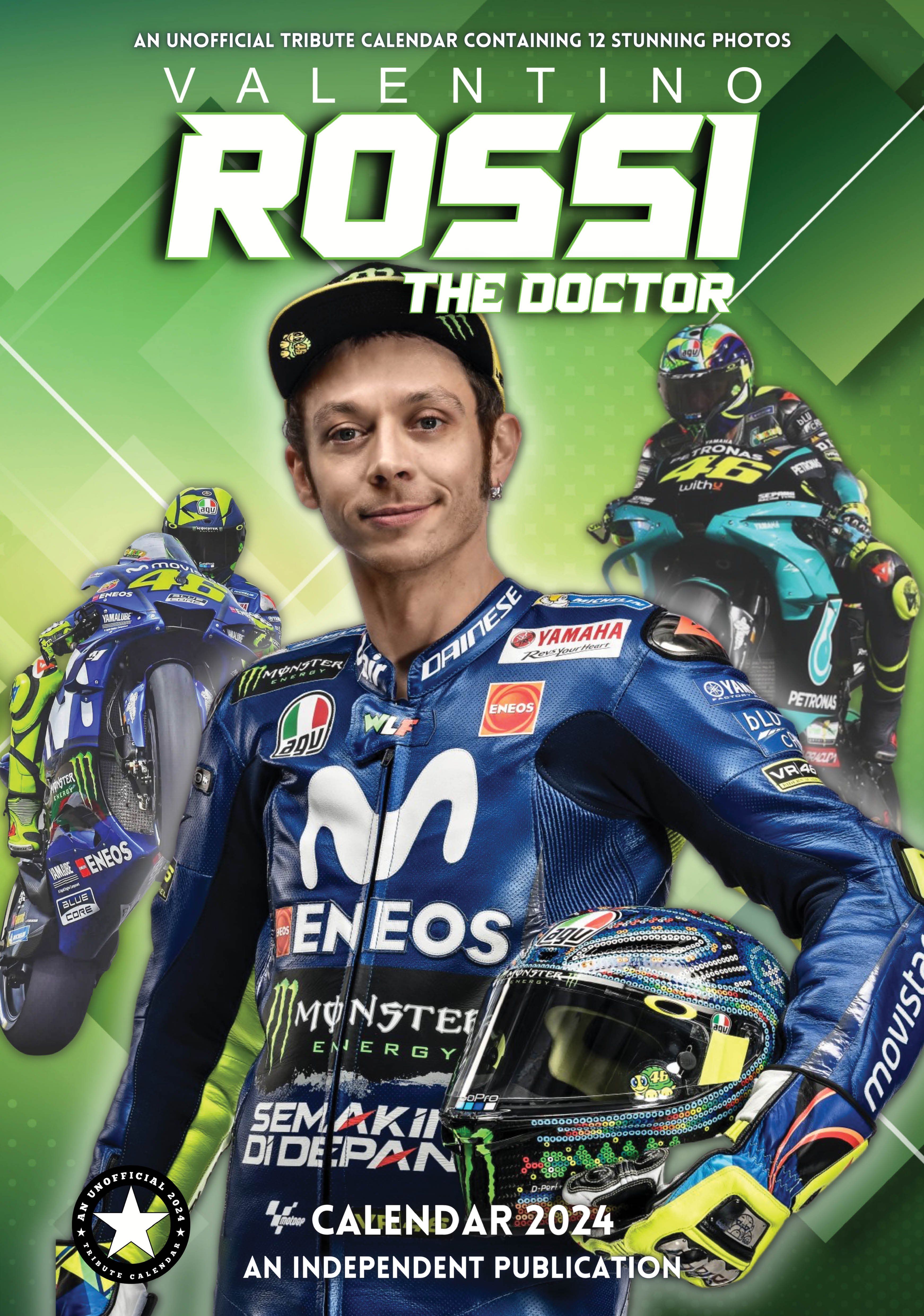 2024 Valentino Rossi A3 Wall Calendar Athletes Calendars by Call