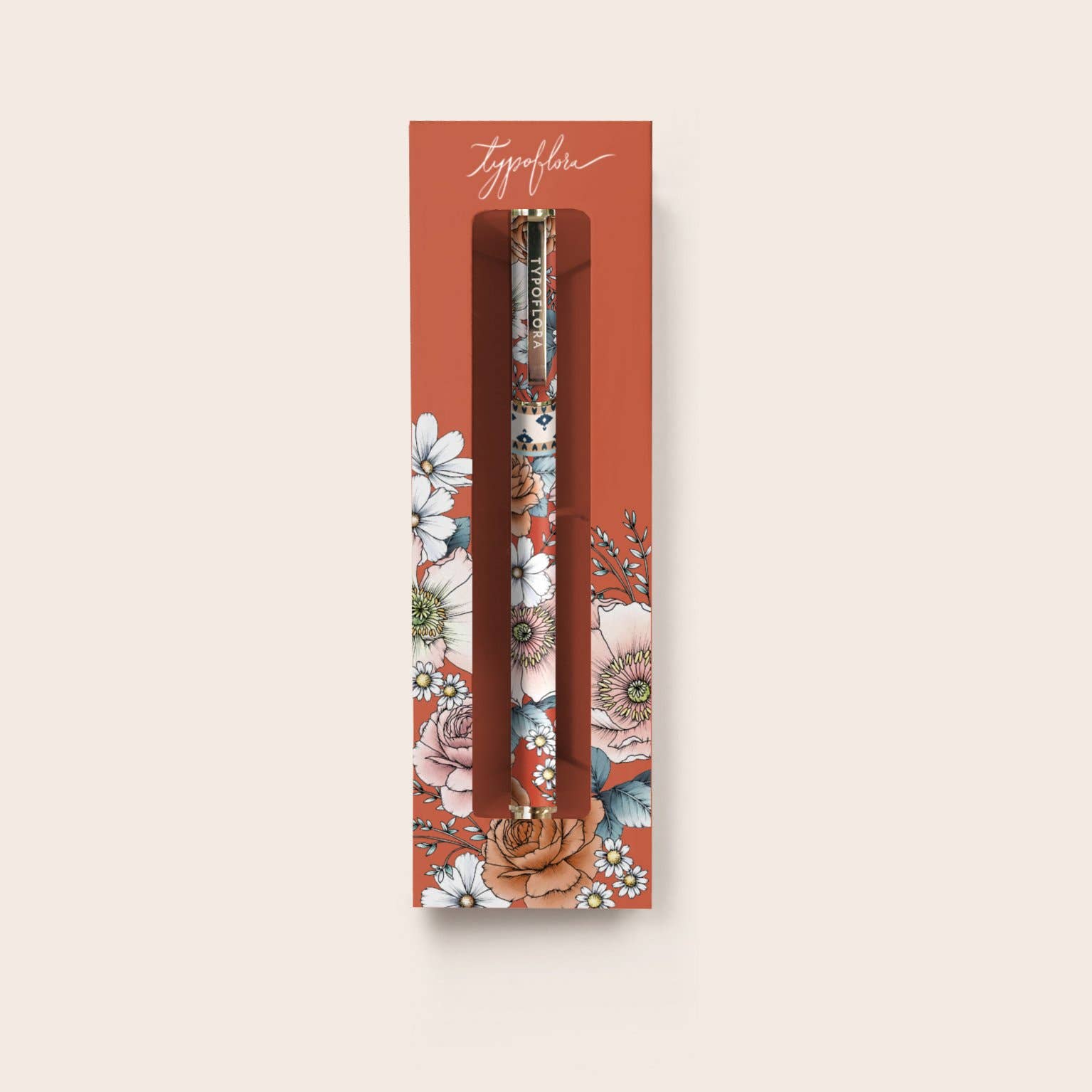 Bouquet In Rust - Rollerball Pen (Boxed)