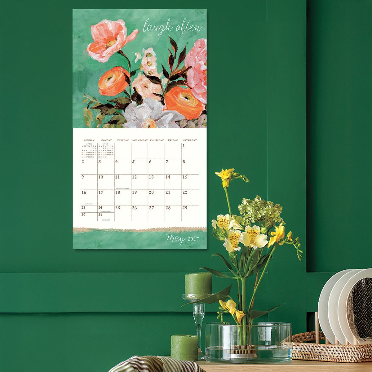 2027 Live Simply - Deluxe Wall Calendar by Anne Quigley