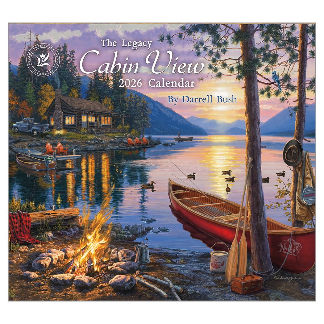 2026 Legacy Cabin View - Deluxe Wall Calendar
