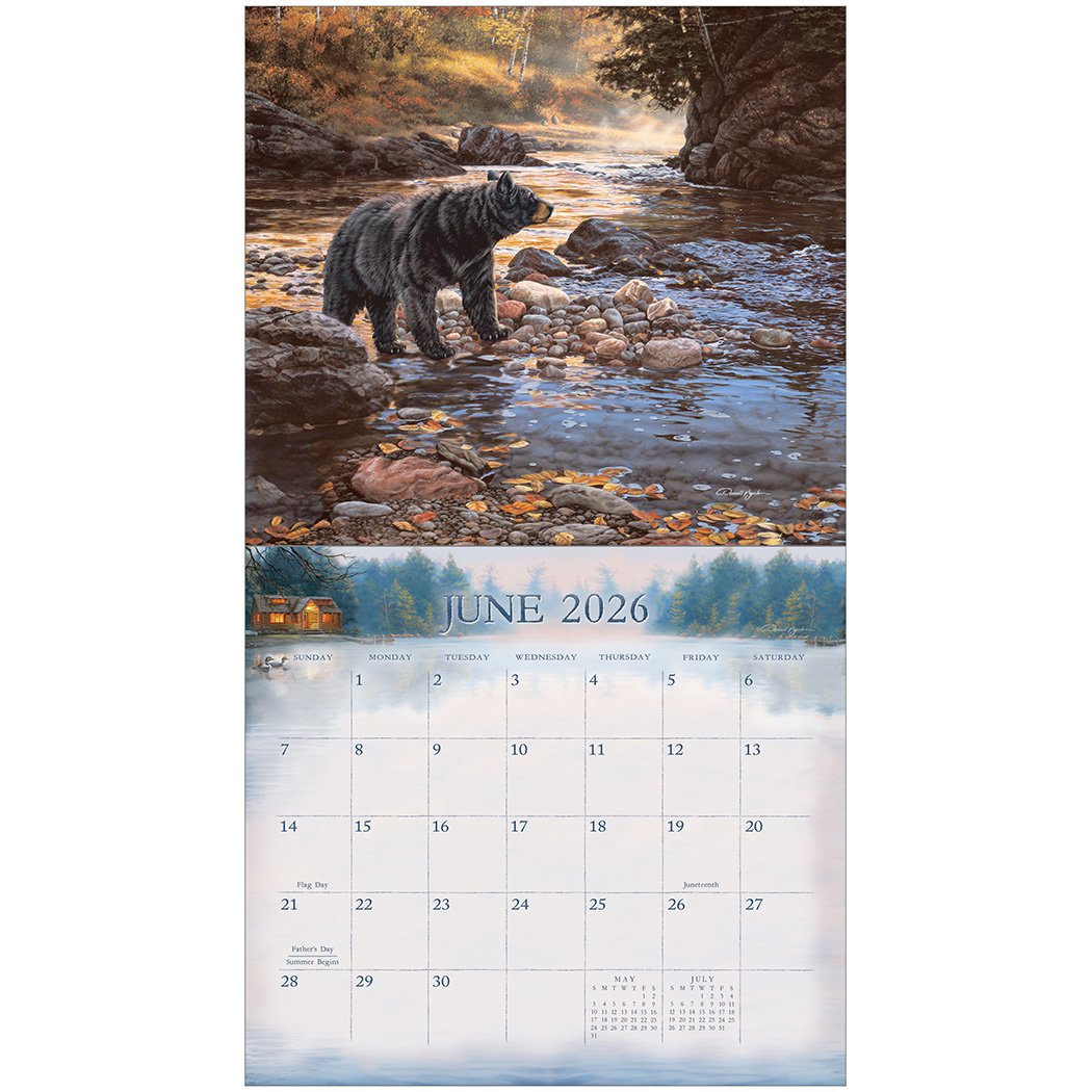 2026 Legacy Cabin View - Deluxe Wall Calendar