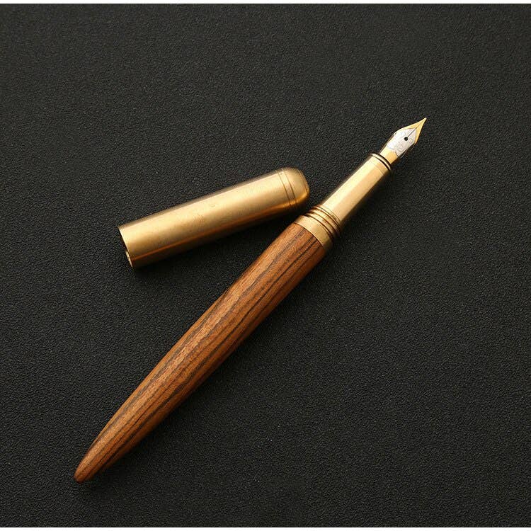 Handmade Wood Fountain Pen | The Hemmingway : Cherry (Boxed)