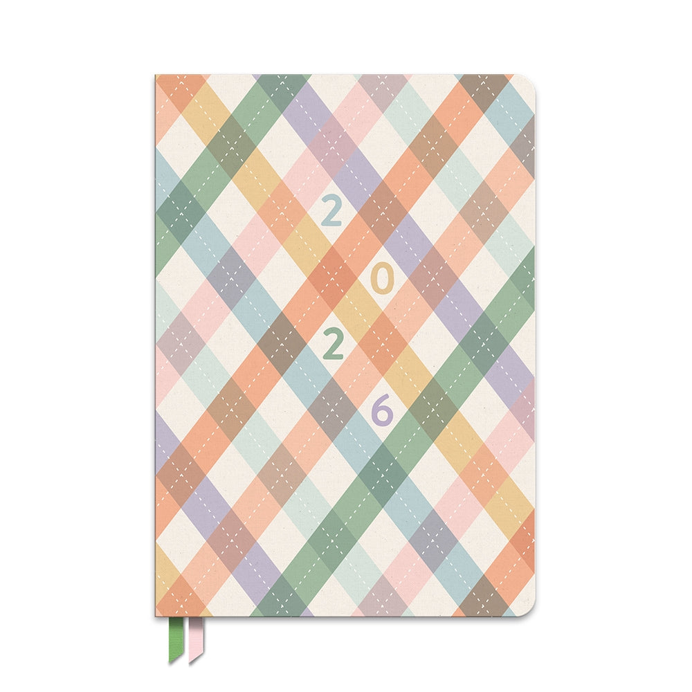 2026 As If Argyle (Clara) - 17-Month Monthly & Weekly Diary/Planner