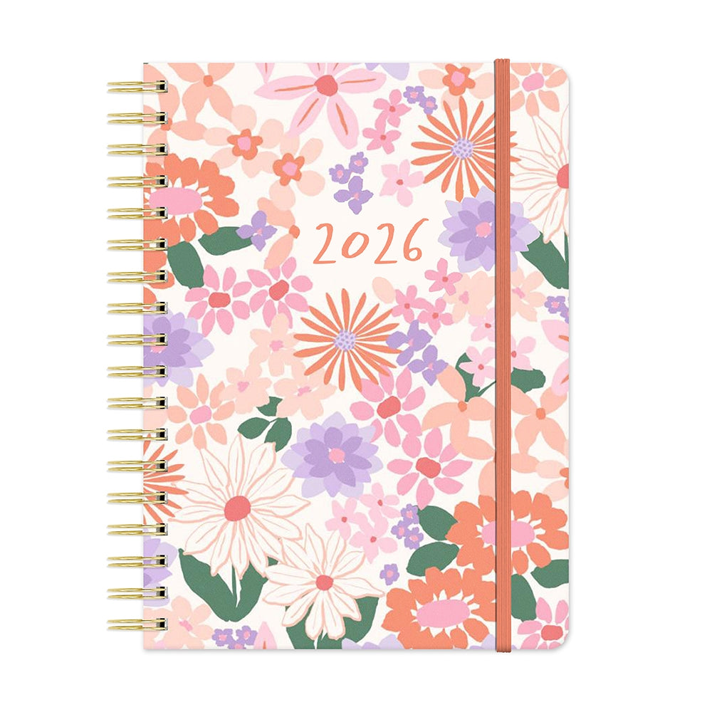 2026 Secret Garden - Tri-Tab 17-Month Monthly & Weekly Diary/Planner
