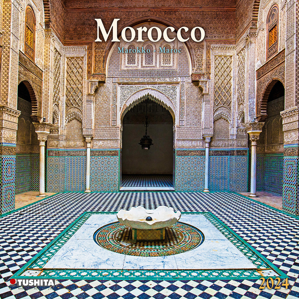 2024 Morocco Square Wall Calendar Travel Calendars