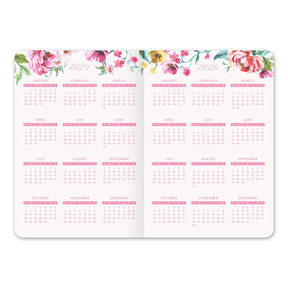 2026 Bella Flora - 17-Month Monthly Pocket Diary/Planner