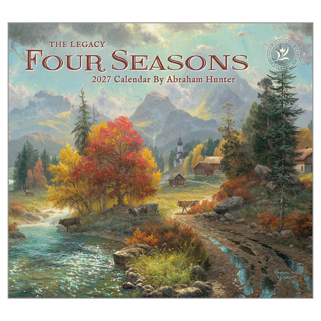 2027 Four Seasons - Deluxe Wall Calendar by Abraham Hunter