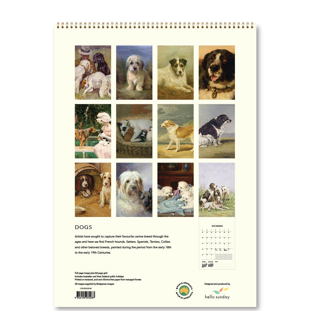 2024 Dogs - Deluxe Wall Calendar