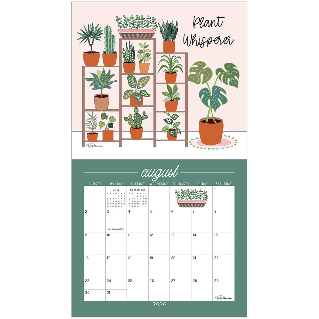 2026 Legacy Plant Lady - Deluxe Wall Calendar
