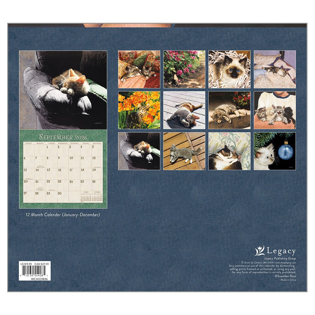 2026 Legacy Kittens - Deluxe Wall Calendar