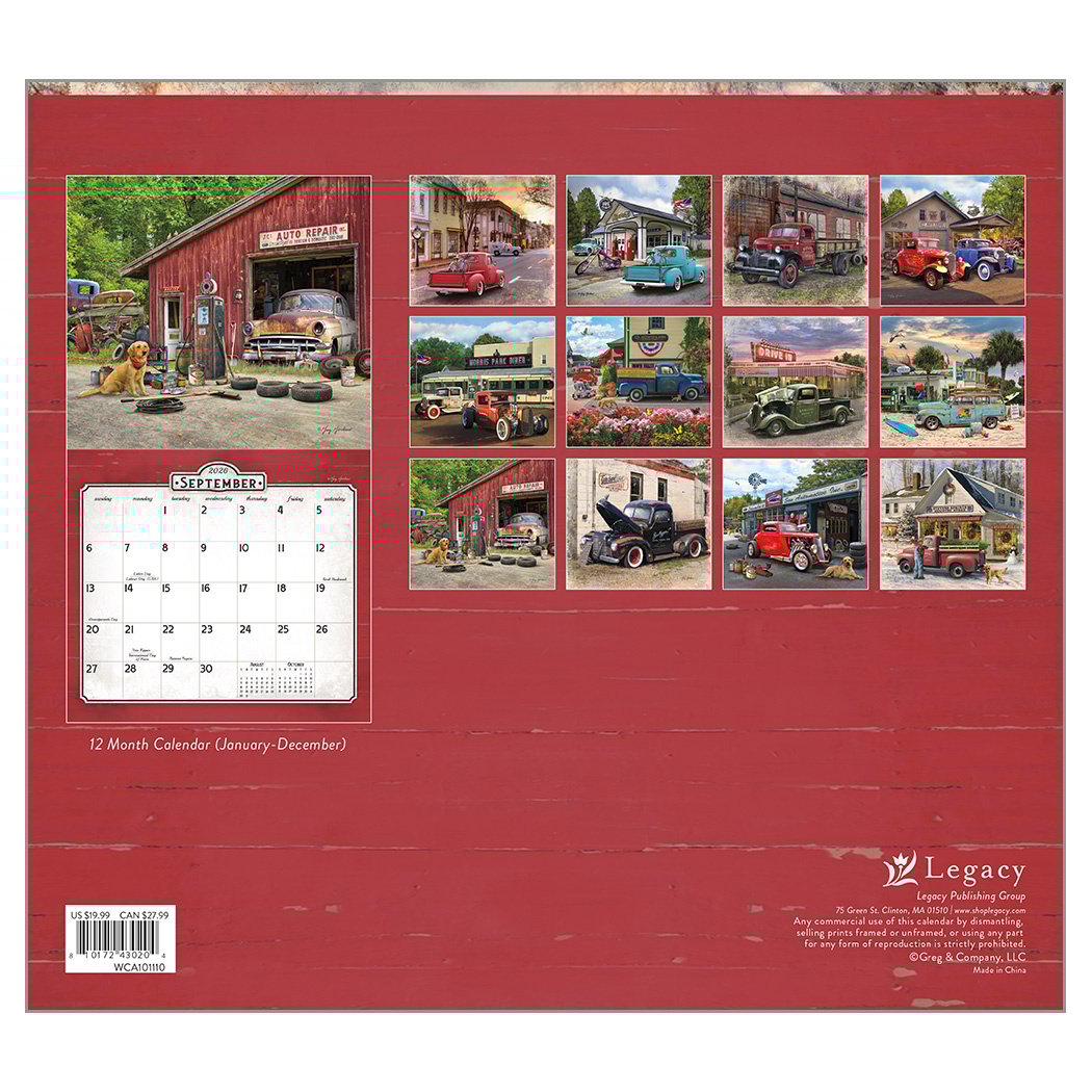 2026 Legacy Nostalgic Main Street - Deluxe Wall Calendar