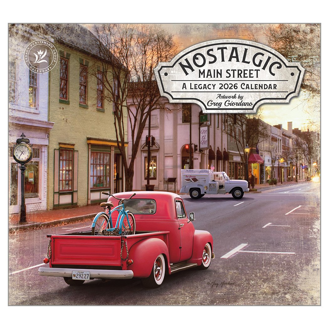 2026 Legacy Nostalgic Main Street - Deluxe Wall Calendar