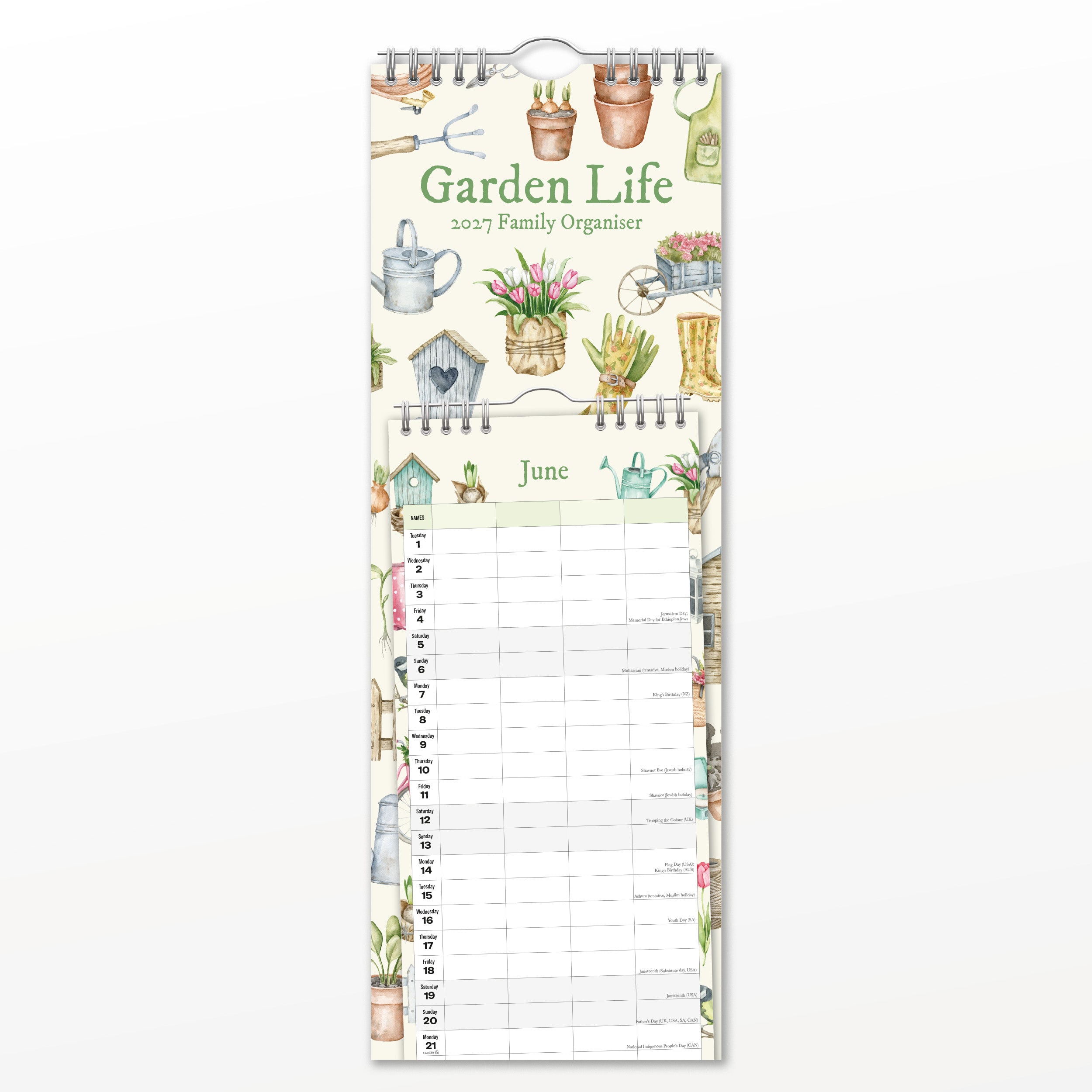 2027 Garden Life - Slim Wall Calendar