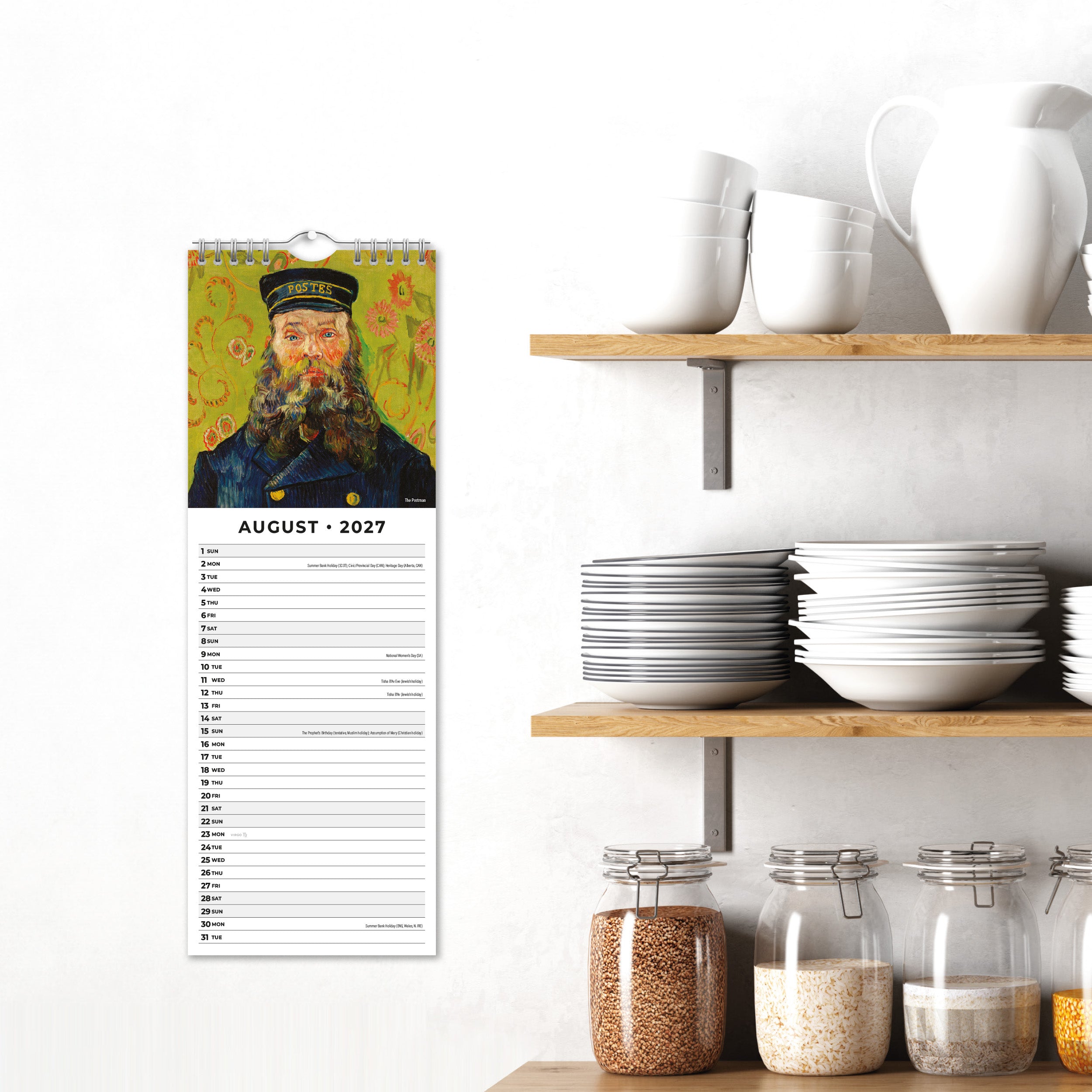 2027 Van Gogh - Slim Wall Calendar