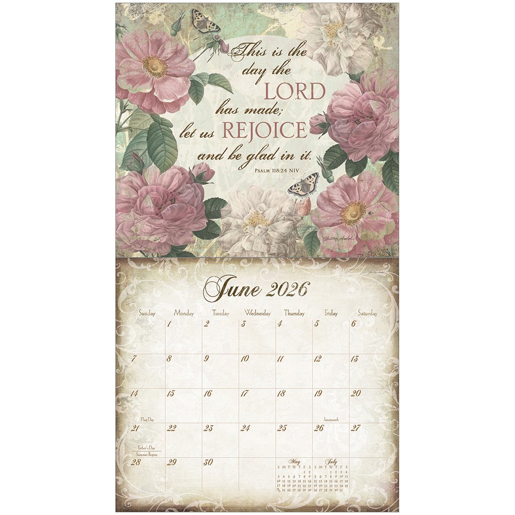 2026 Legacy Walk Of Faith - Scripture - Deluxe Wall Calendar