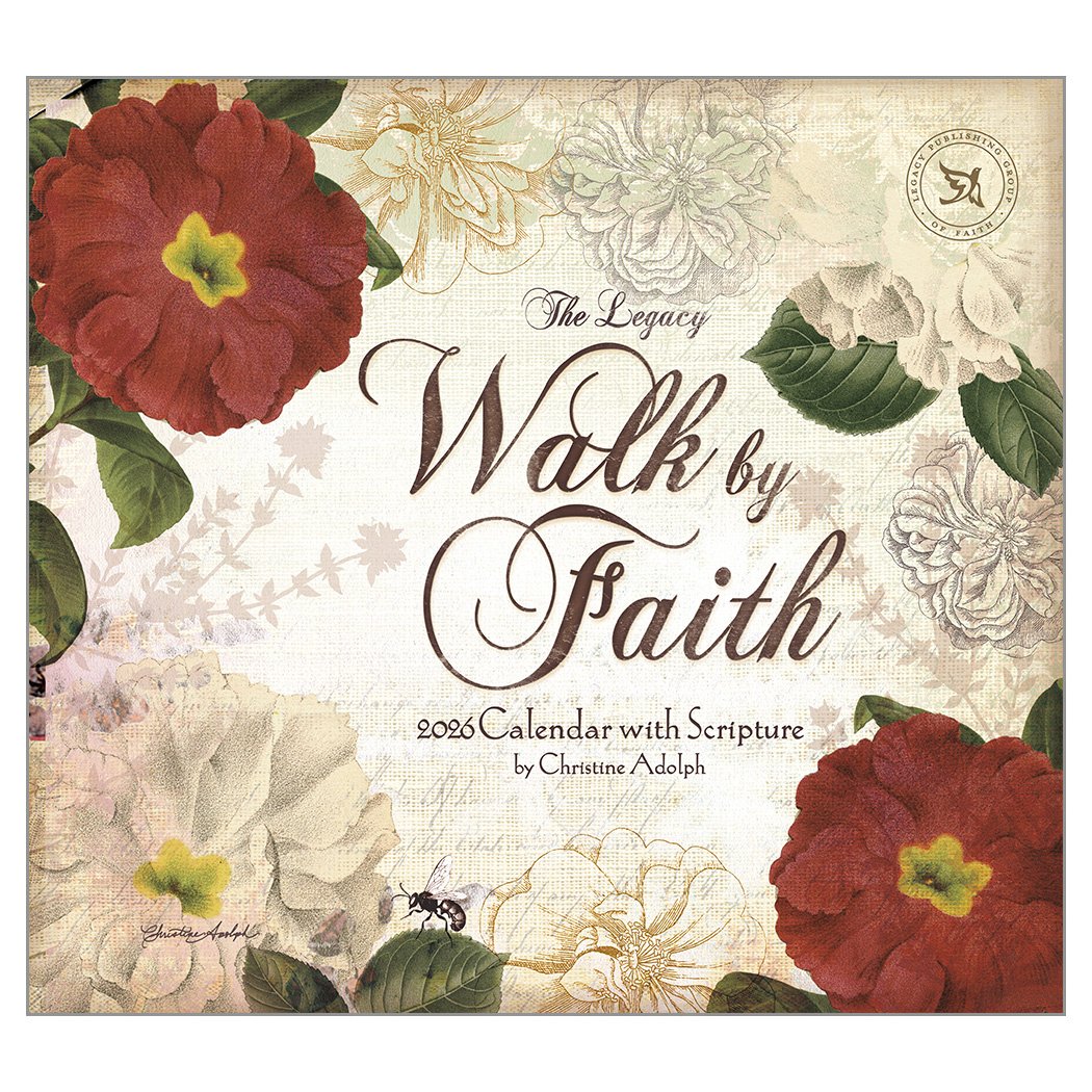 2026 Legacy Walk Of Faith - Scripture - Deluxe Wall Calendar
