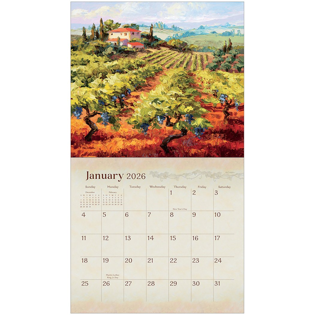 2026 Legacy Wine Country - Deluxe Wall Calendar