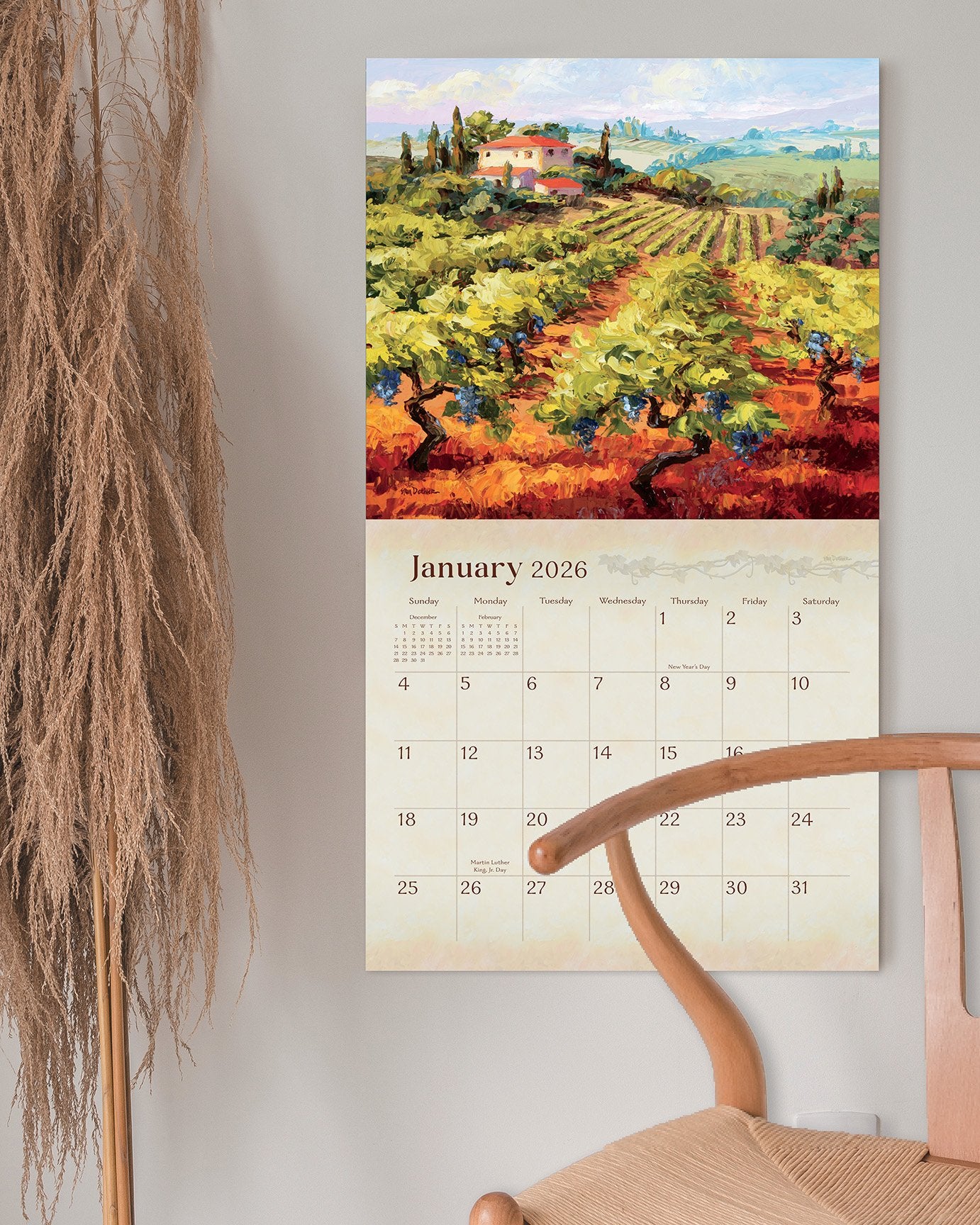 2026 Legacy Wine Country - Deluxe Wall Calendar