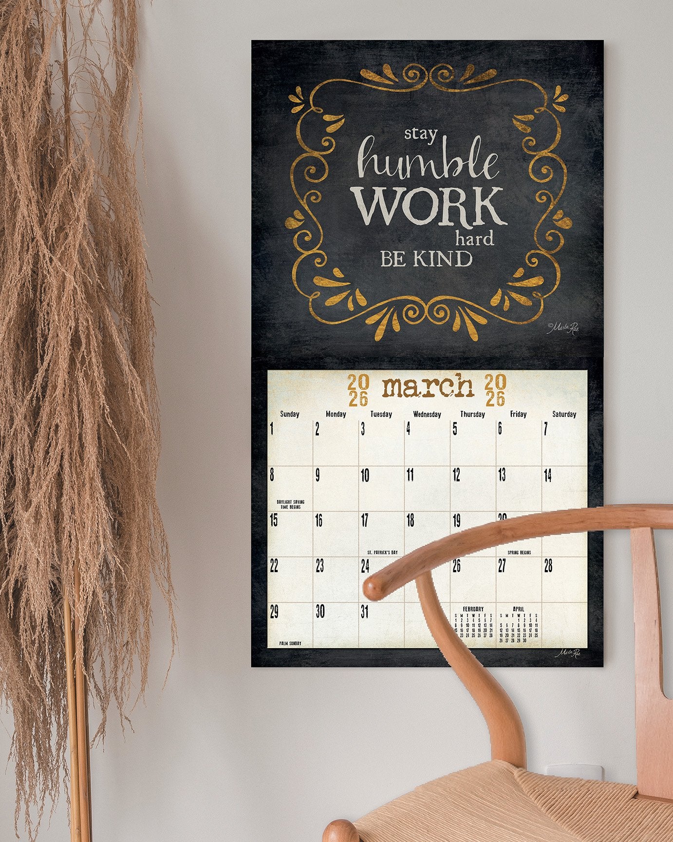 2026 Legacy Words To Live By - Deluxe Wall Calendar