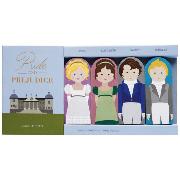 Pride and Prejudice Classic Characters - Adhesive Page Flags