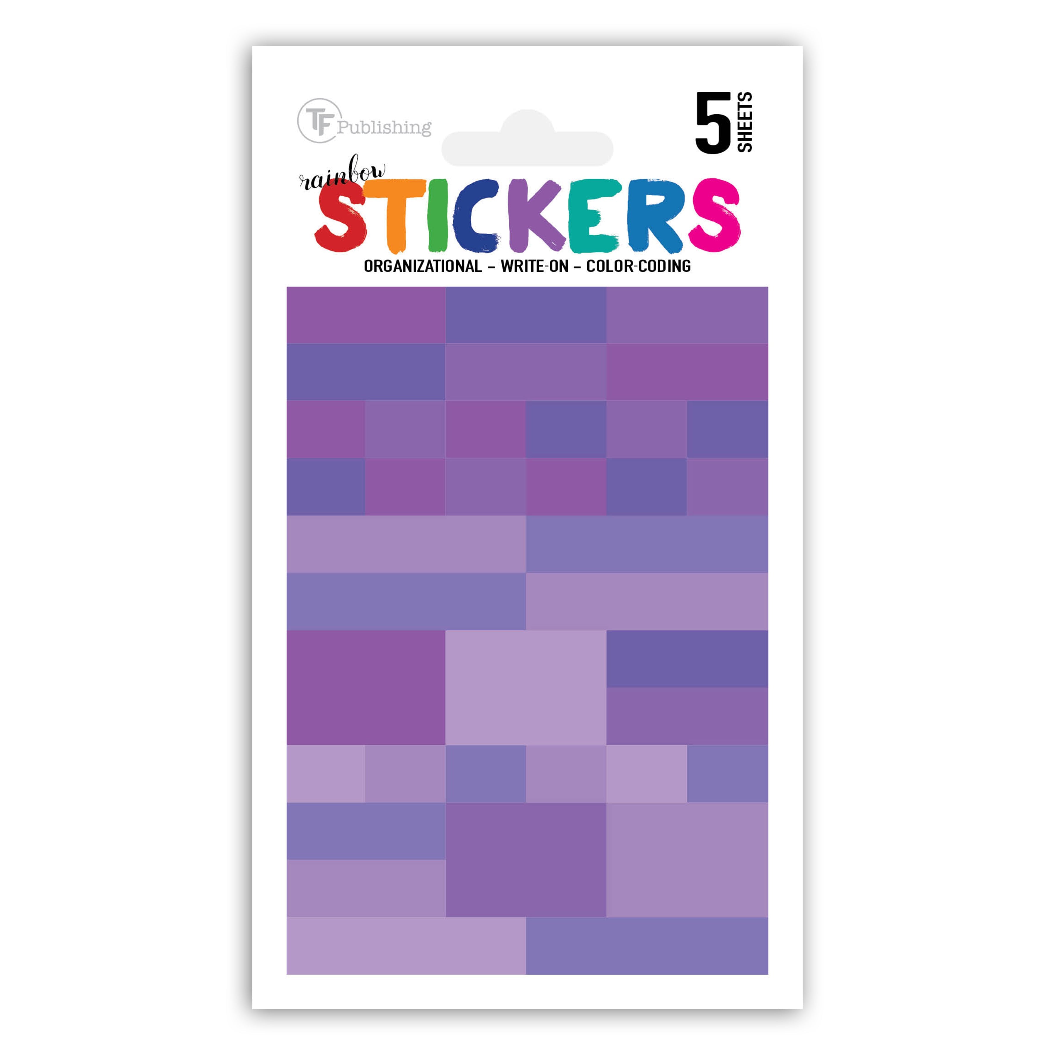 Rainbow Write-on Planner Color Coded Stickers - Calendar Accessories