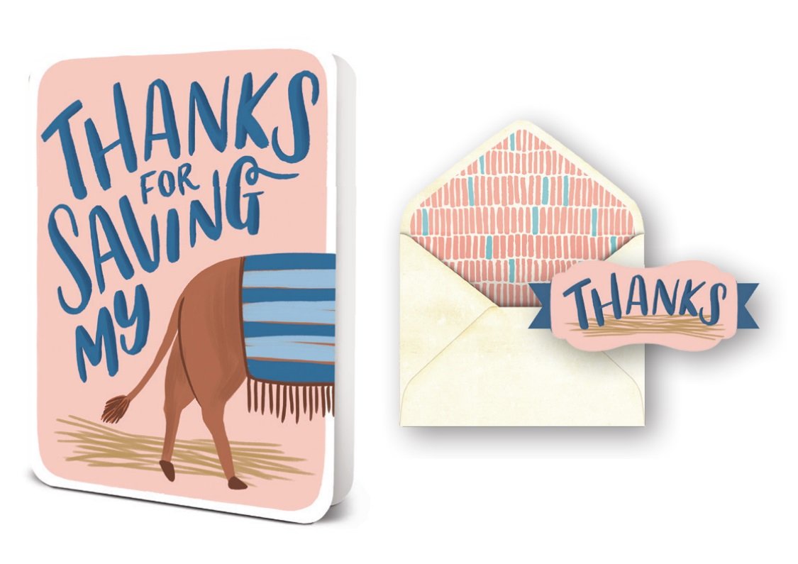 Thanks for Saving My - Greeting Card Greeting Card Orange Circle Studio