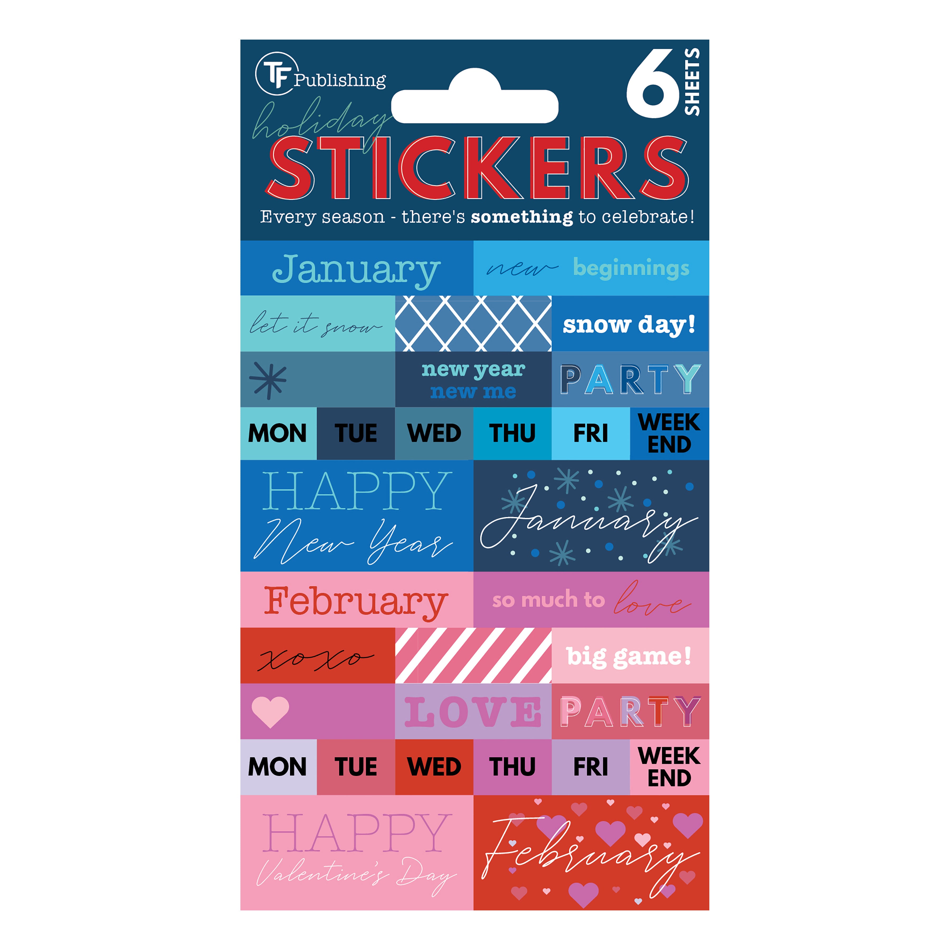 Seasonal Monthly Planner Sticker Pack - Calendar Accessories