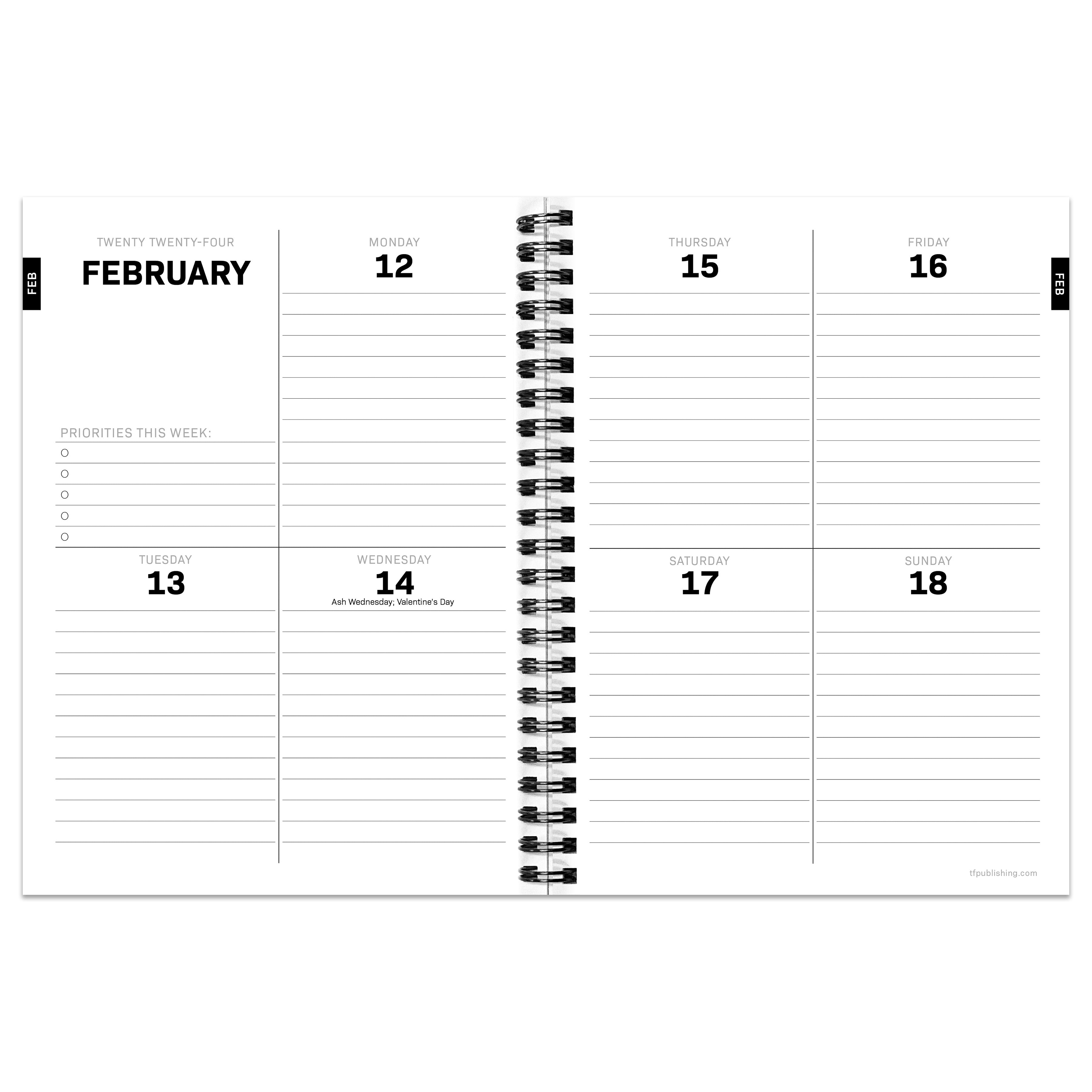 2024 Marilyn Monroe - Medium Weekly, Monthly Diary/Planner