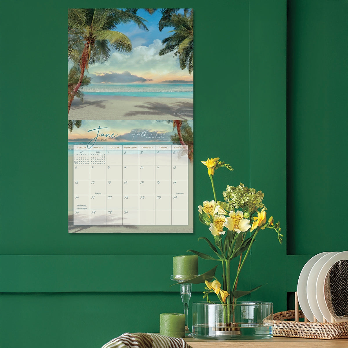 2027 Seaside Serenity - Deluxe Wall Calendar by Mike Calascibetta