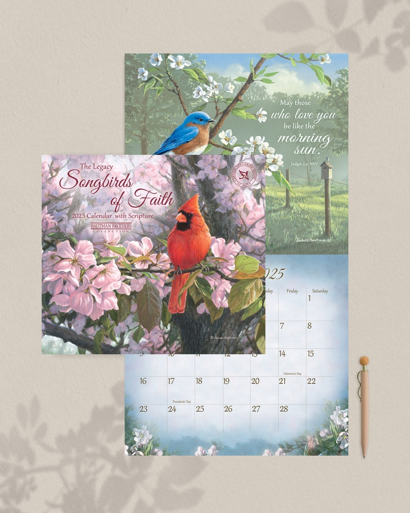 2025 Legacy Songbirds Of Faith - Deluxe Wall Calendar