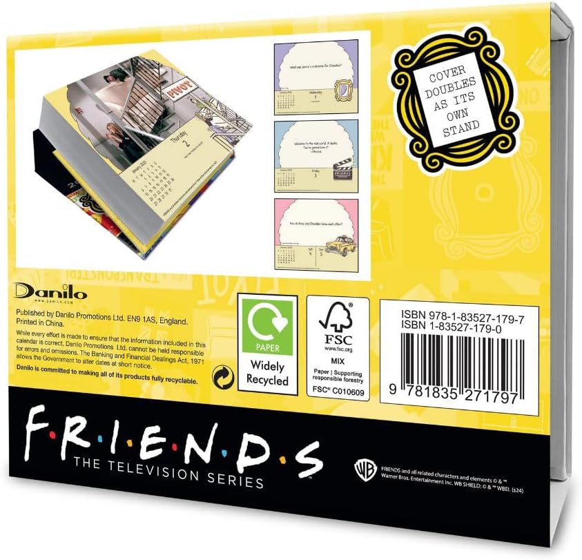 2025 Friends - Daily Boxed Page-A-Day Calendar