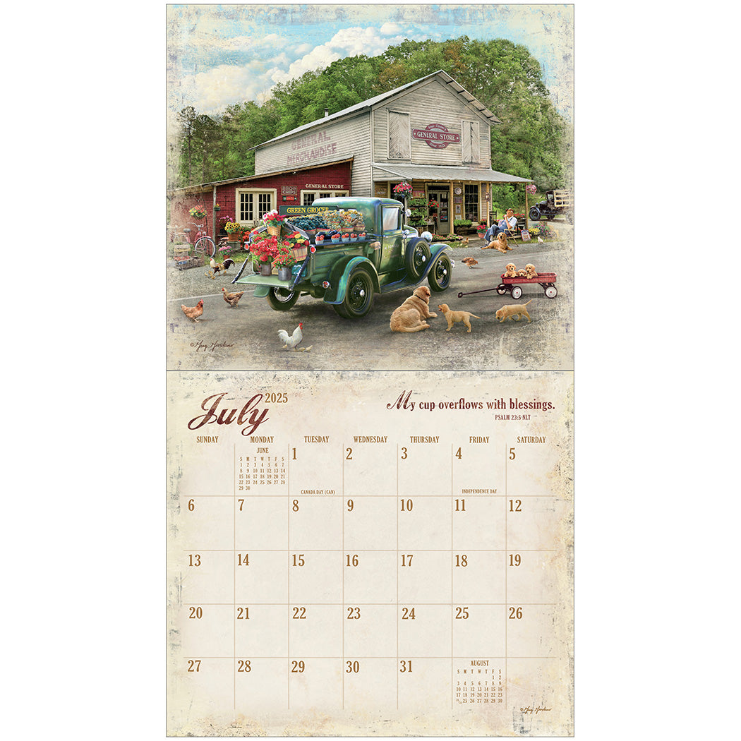 2025 Legacy Heartland Blessings - Scripture - Deluxe Wall Calendar