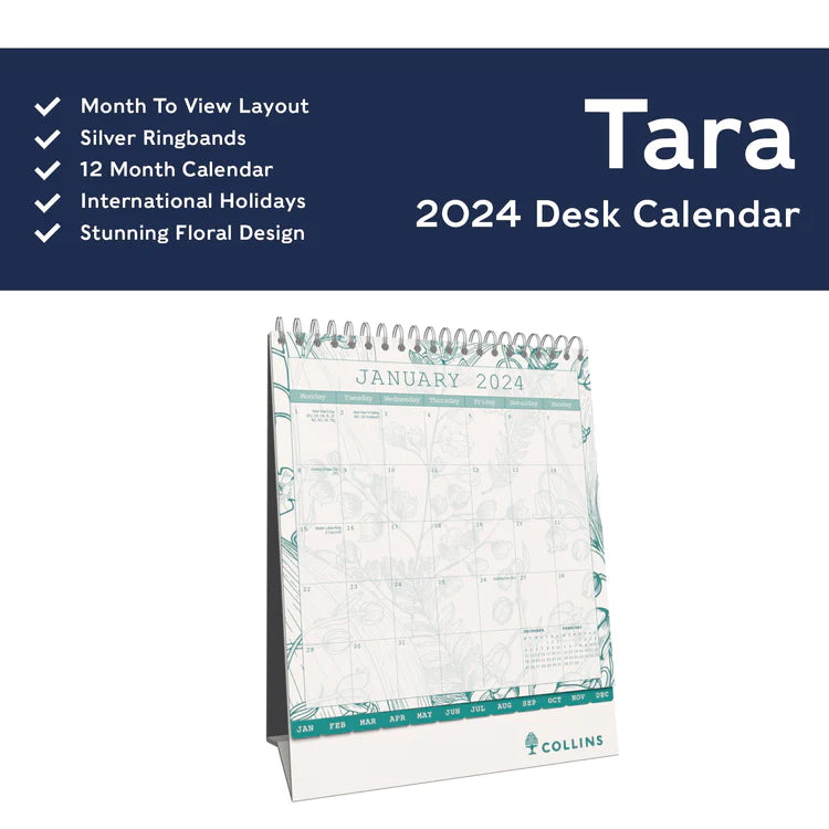 2024 Tara - Desk Easel Calendar