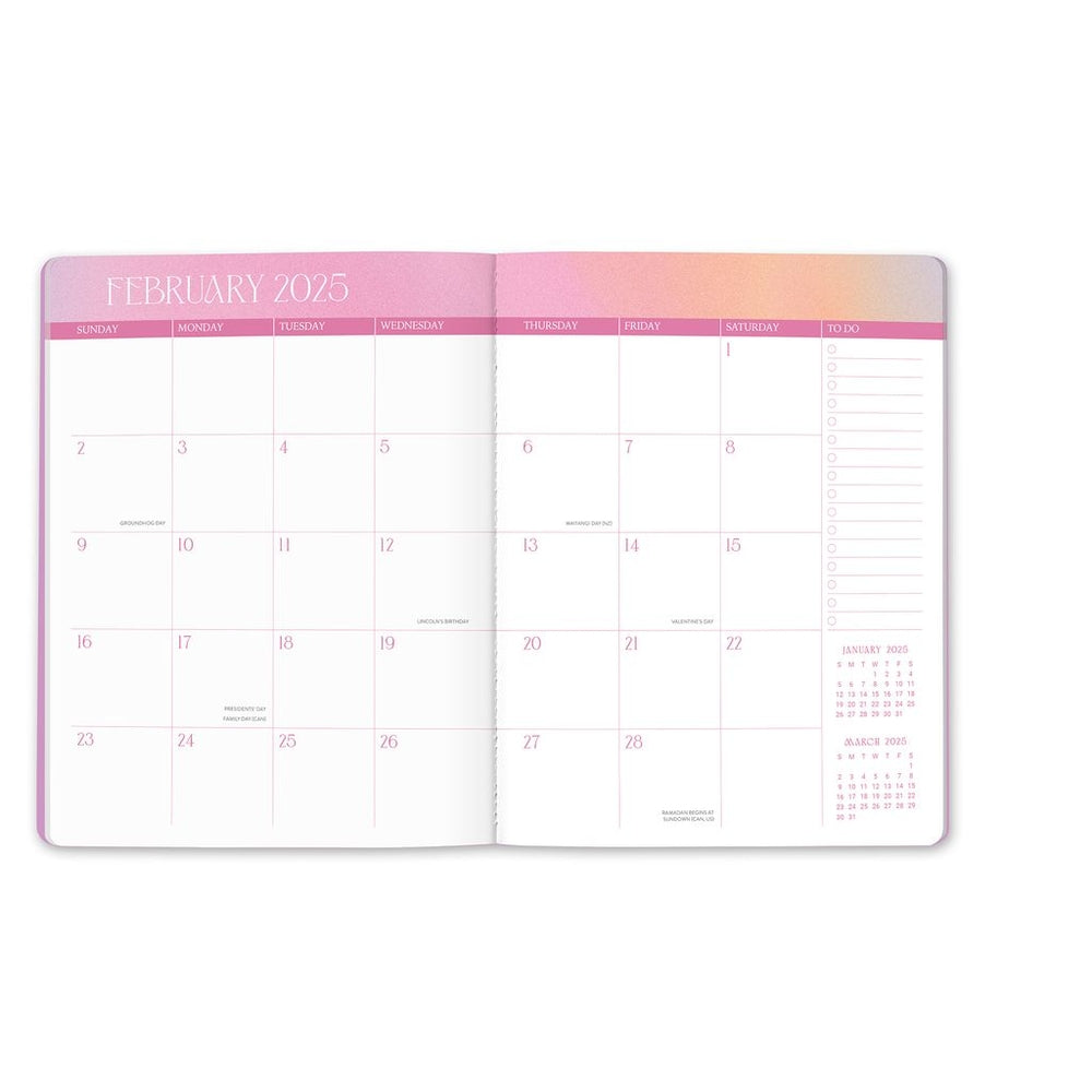 2025 Sunset Splash - Just Right Monthly Diary/Planner