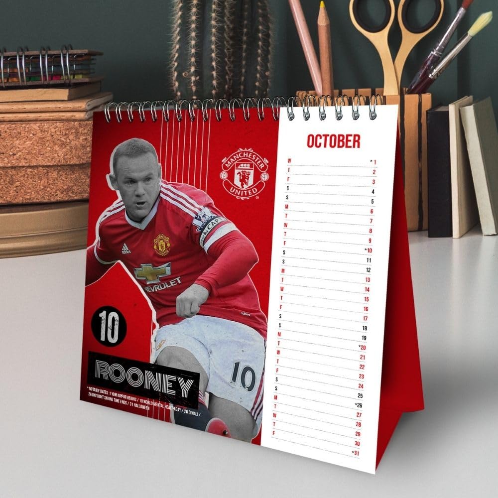 2025 Manchester United Fc - Desk Easel Calendar