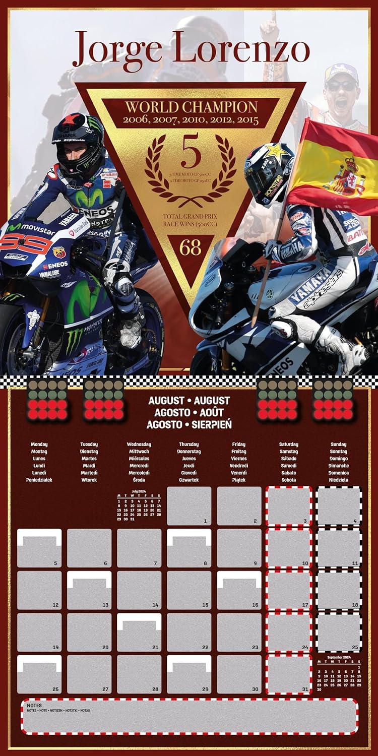 2024 Moto GP Legenda - Square Wall Calendar  SOLD OUT