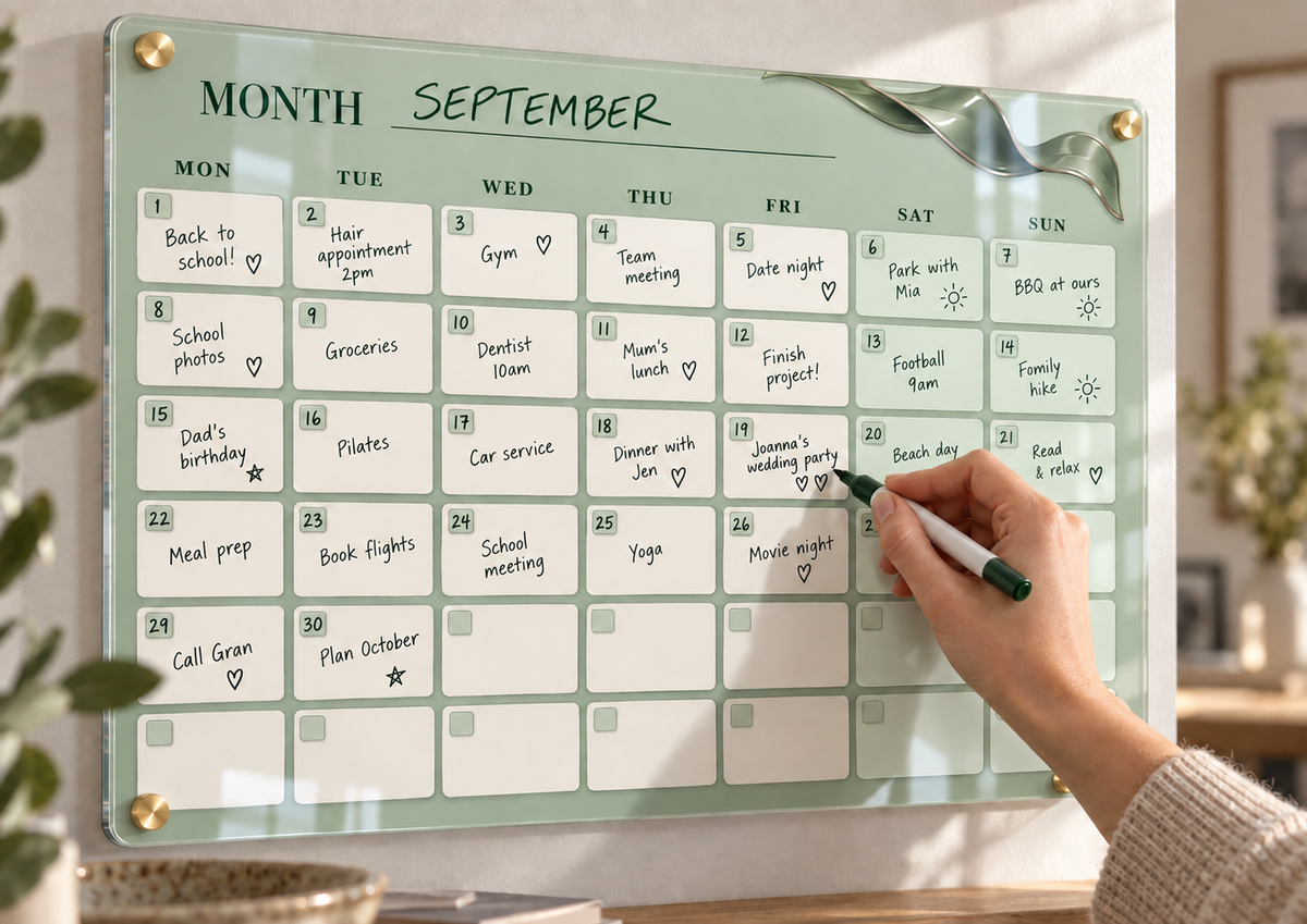 05_-_Sage_Glass_A3_Acrylic_Wall_Calendar_-_Dry_Erase_-_EP-AC-A3-022_-_649310204977_-_Writing_in_Use.png