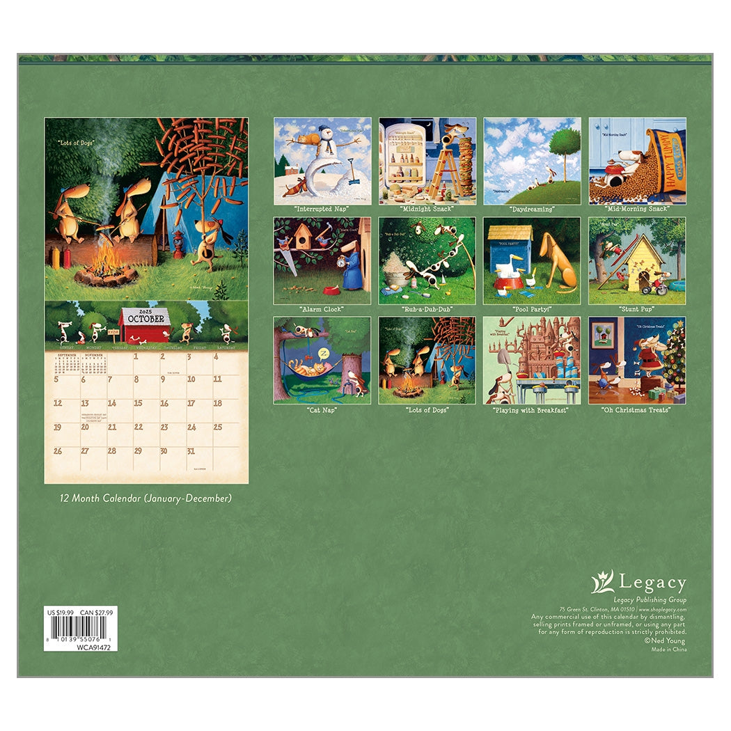 2025 Legacy A Dog'S Life - Deluxe Wall Calendar