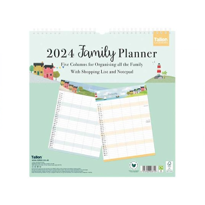 2024 Seaside Family Organiser - Deluxe Wall Calendar  SOLD OUT