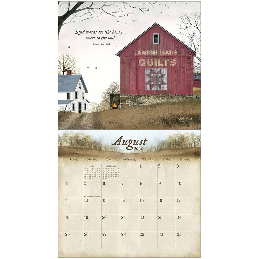 2024 Legacy Blessings Of Home - Deluxe Wall Calendar