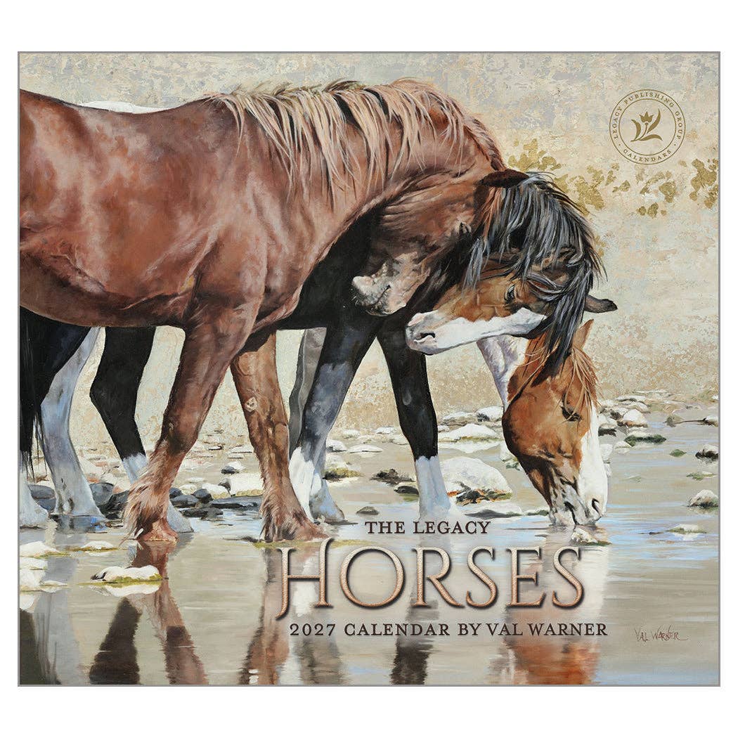 2027 Horses - Deluxe Wall Calendar by Sue Wanner